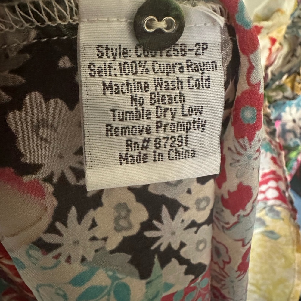 Johnny Was | PM| Colorful Floral Long Sleeve Blouse - Picture 7 of 8